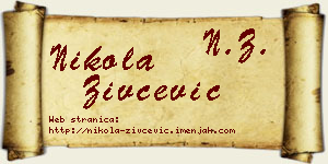 Nikola Živčević vizit kartica